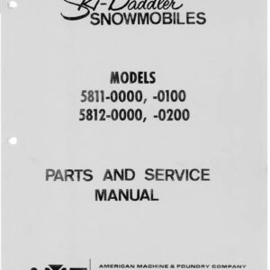 1967-1969 AMF Ski-Daddler Sno Scout Super Scout Snowmobiles Service Repair Manual PDF Manuals Download Sledmanuals