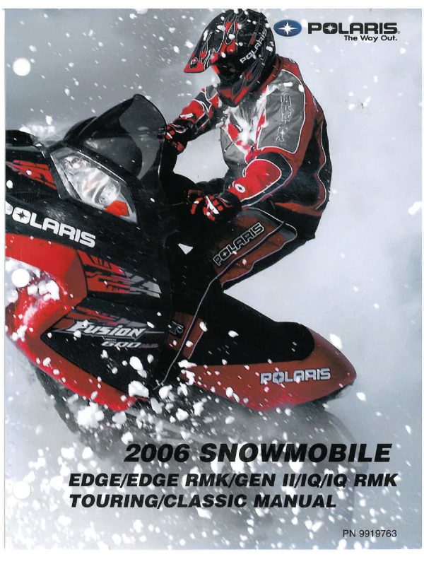 2006 Polaris 340 500 550 600 700 900 2-Stroke Snowmobiles Service Repair Manual PDF Download Sledmanuals