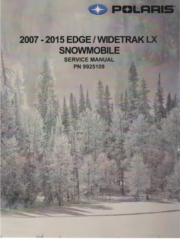 2007-2015 Polaris Edge Widetrak 340 500 550 Snowmobiles Service Repair Manual PDF Download Sledmanuals