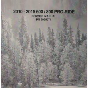 2010-2015 Polaris 600 800 Pro-Ride Snowmobiles Service Repair Manual PDF Download Sledmanuals