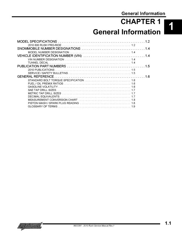 2010 Polaris 600 Pro-Ride Snowmobiles Service Repair Manual PDF Download Sledmanuals