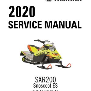 2020-2022 Yamaha SXR200 Snoscoot ES Snowmobiles Repair Service Manual PDF Download Sledmanuals