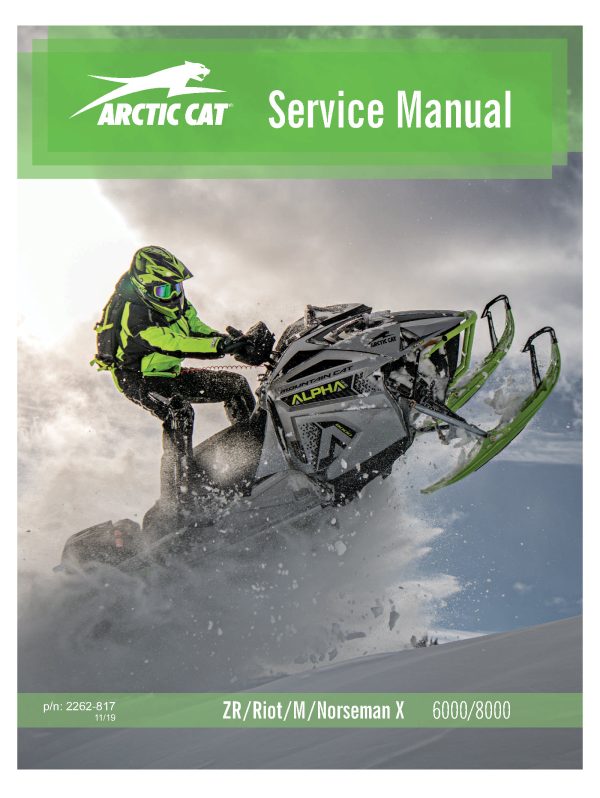 2020 Arctic Cat ZR Riot M Norseman X 6000 8000 Snowmobiles Repair Service Manual PDF Download Sledmanuals