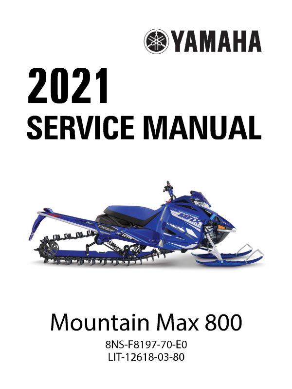 2021 Yamaha Mountain Max 800 Snowmobiles Repair Service Manual PDF Download Sledmanuals