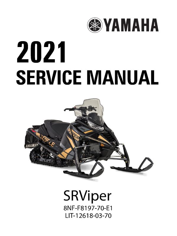 2021-2022 Yamaha SRViper Snowmobiles Repair Service Manual PDF Download sledmanuals