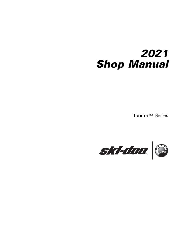 2021 Ski-doo Tundra 600 EFI 600 ACE Snowmobiles Repair Service Manual PDF Download Sledmanuals