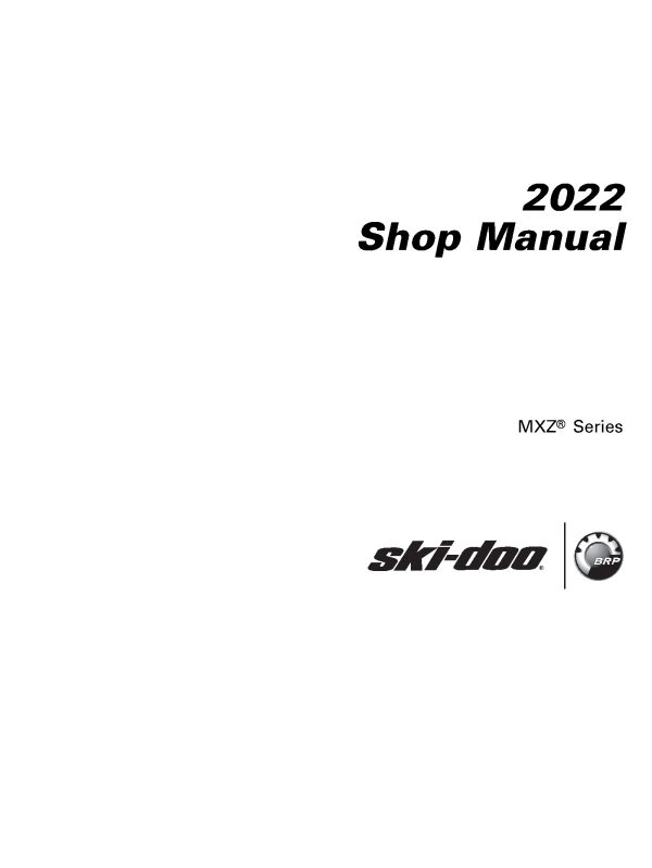 2022 Ski-doo MXZ 600 EFI 600R 850 E-TEC Snowmobiles Repair Service Manual PDF Download Sledmanuals