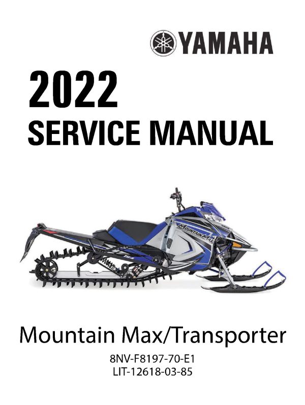 2022 Yamaha Mountain Max Transporter Snowmobiles Repair Service Manual PDF Download Sledmanuals