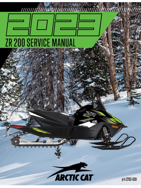 2023 Arctic Cat ZR 200 Snowmobiles Repair Service Manual PDF Download Sledmanuals.com