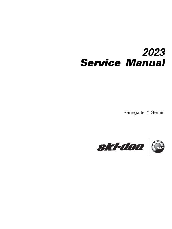 2023 Ski-Doo Renegade Adrenaline Enduro X Sport X-RS 600 EFI 600R 850 E-TEC 600 900 ACE Snowmobiles Repair Service Manual PDF Download