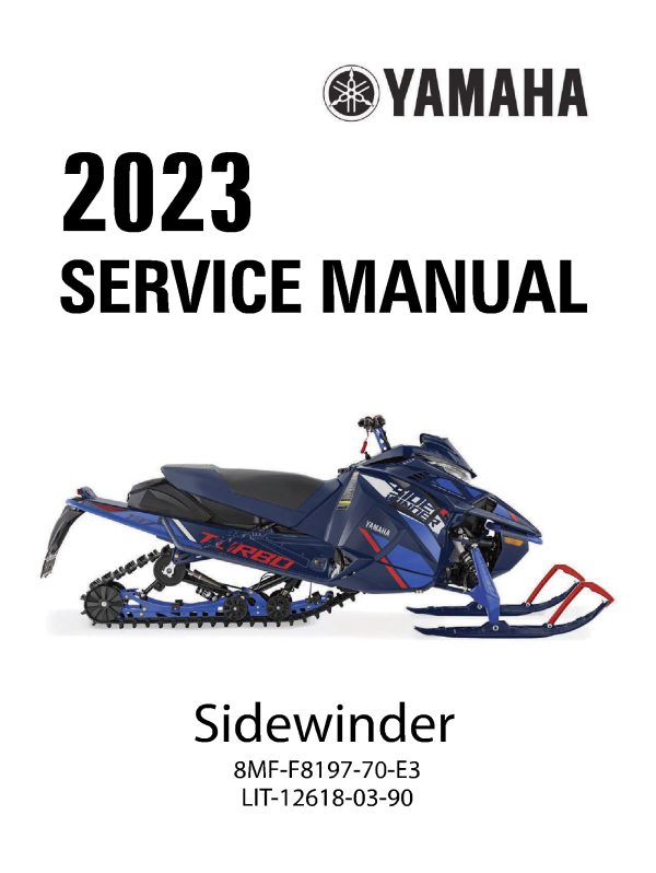 2023 Yamaha Sidewinder Snowmobiles Repair Service Manual PDF Download Sledmanuals