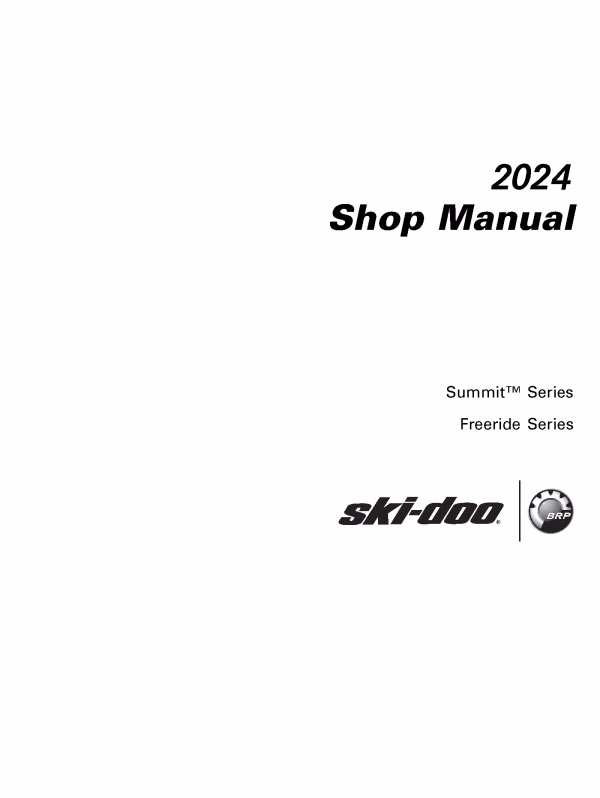 2024 Ski-Doo Freeride Summit Snowmobiles Repair & Service Manual