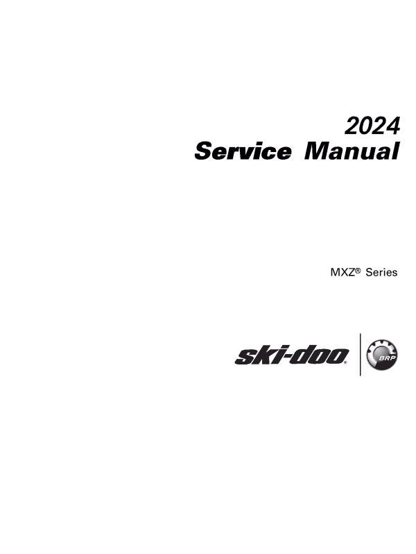 2024 Ski-Doo MXZ 600 EFI 600R 850 E-TEC Snowmobiles Repair Service Manual