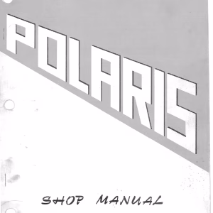 1971 Polaris Snowmobiles Repair Service Manual