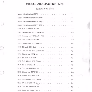 1972-1987 POLARIS SNOWMOBILE SERVICE REPAIR MANUAL