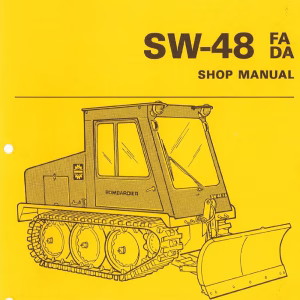 Bombardier SW-48 FA DA Groomer Repair Service Manual